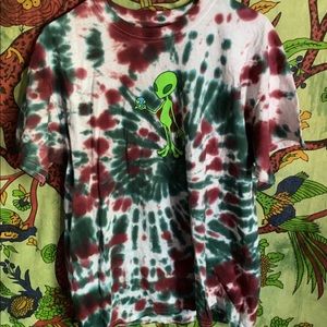 trippy alien t shirt